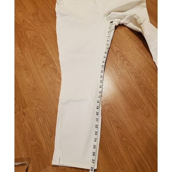 NYDJ White Ami Ankle Skinny Jeans Size 16 - Picture 10 of 14